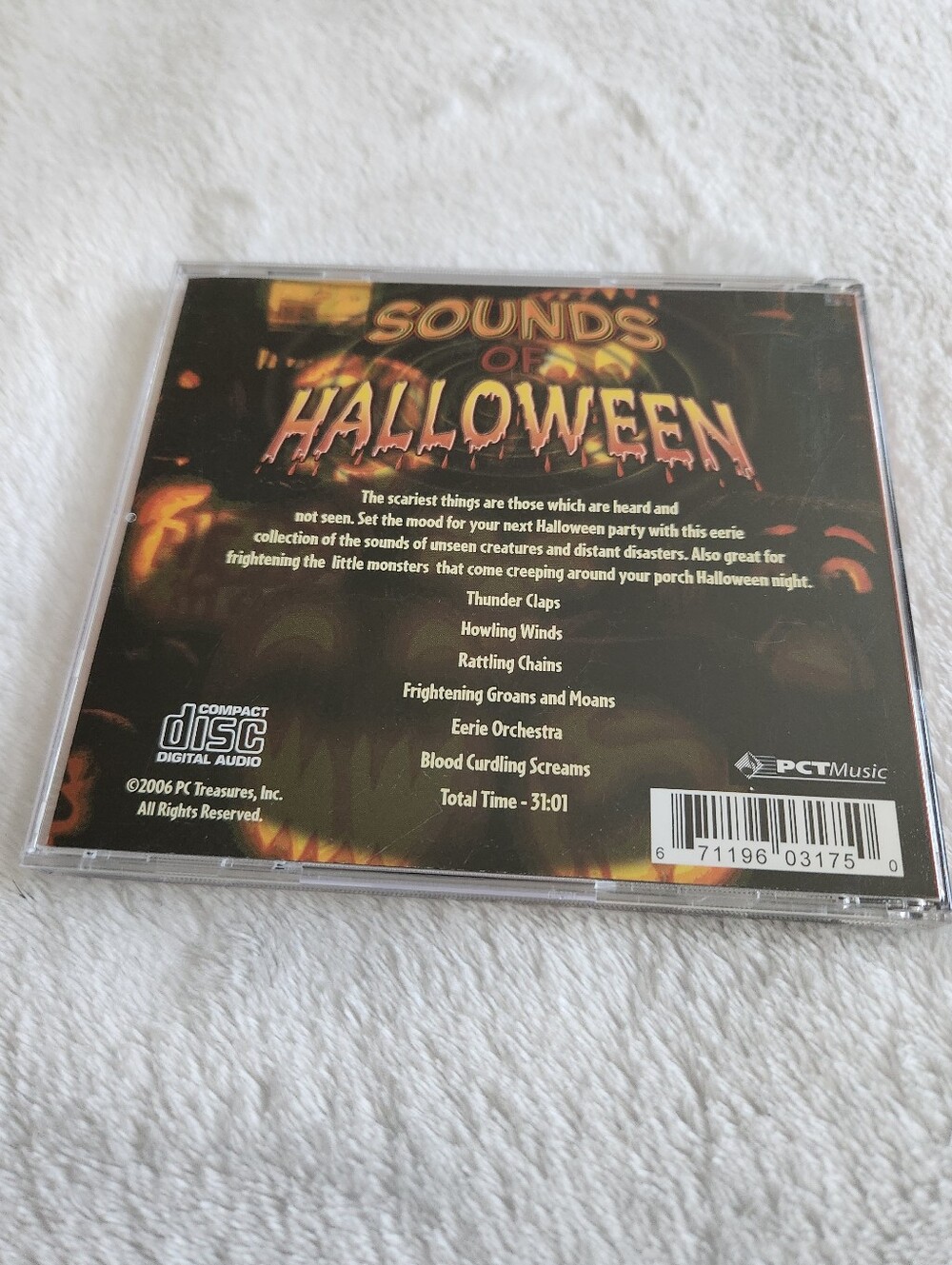 Sounds of Halloween CD 2006 Spooky Horror Sound Effects Haunted House Party - Picture 2 of 6